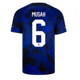 Förenta staterna Yunus Musah #6 Borta Kläder VM 2022 Kortärmad